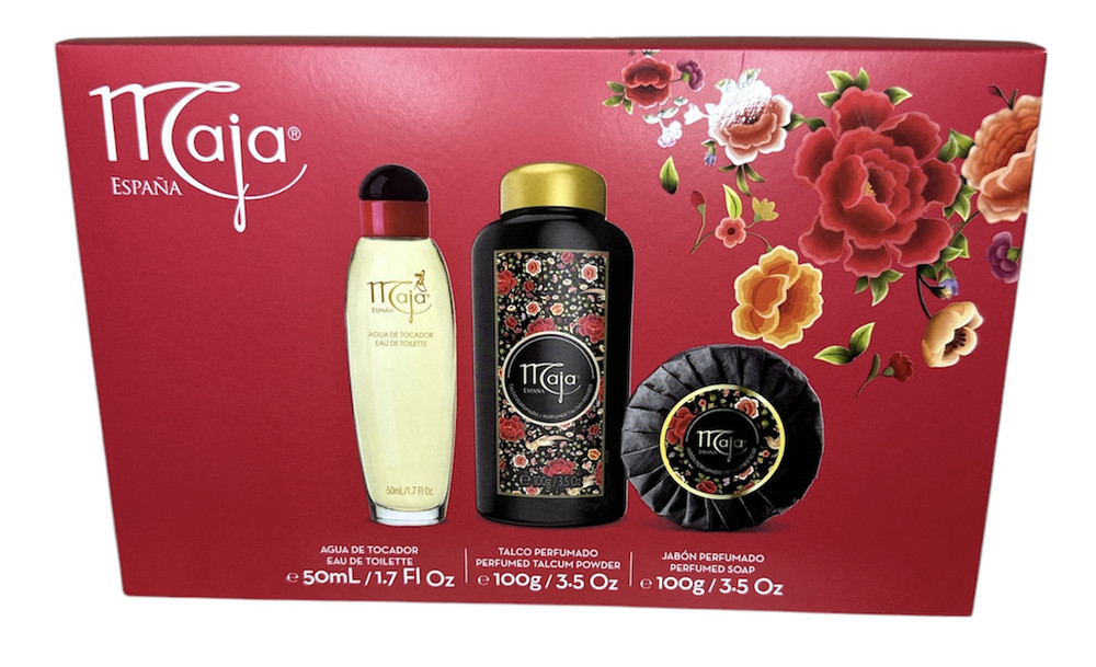 Maja 3 PC Gift Set Eau de Toilette, Talcum Powder and Perfumed Soap