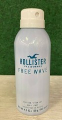 RARE Hollister FREE WAVE Body Spray 4.2 oz 120 g 143 mL for Men