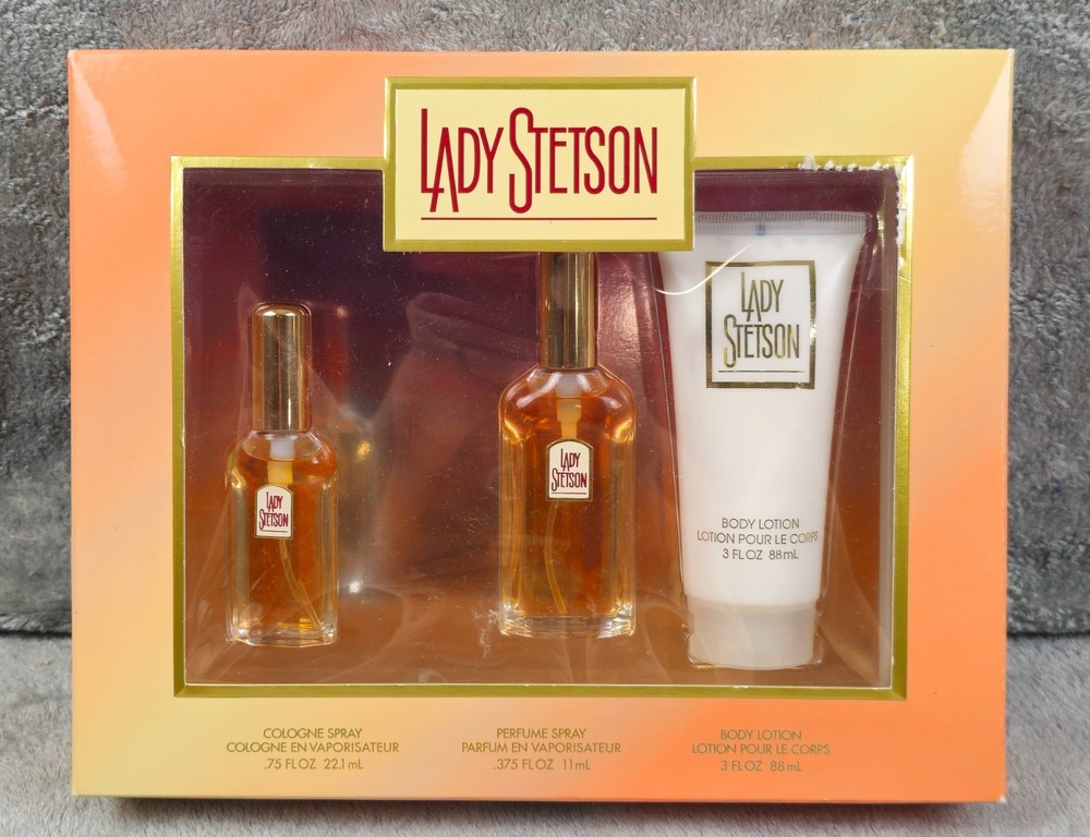 Coty Lady Stetson Perfume Cologne Body Lotion Gift Set NEW IN BOX! SEALED
