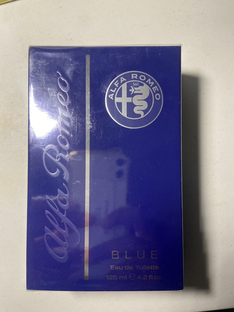 ALFA ROMEO BLUE EAU DE TOILETTE SPRAY FOR MEN 4.2 Oz / 125 ml BRAND NEW!