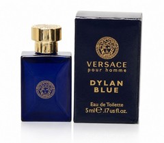 Versace Dylan Blue Pour Homme EDT Mini 5ml / .17oz Splash Bottle Men’s Colgone