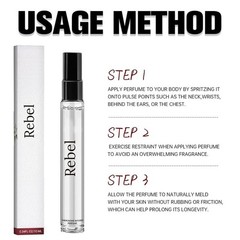 2PCS Rebel Pheromone Cologne for Men, 2024 New Rebel by Alloura for Men, Alloura