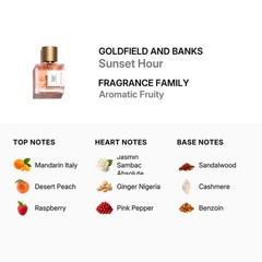 Goldfield and Banks Unisex Sunset Hour Perfume Concentrate Spray 1.7 oz