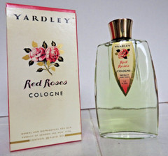 VINTAGE Yardley Red Roses 3 1/2 Ounce Cologne Splash Mint In Box FULL