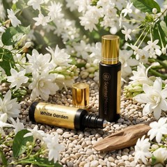 Scented Meadow White Garden Roll-On Perfume Oil for Women – 0.5 fl oz (15 ml)