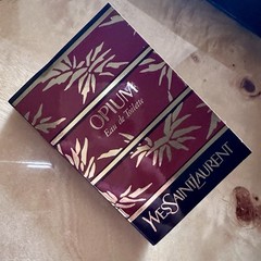 Yves Saint Laurent Opium Eau de Toilette Carded Perfume Sample Vial 0.05 fl oz