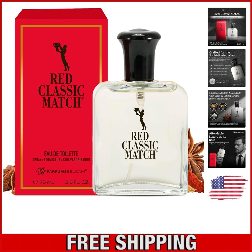 Spicy Woody Amber Aroma – Long-Lasting Eau de Toilette for Modern Men – 2.54 Oz
