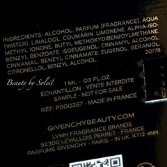 Givenchy Gentleman Society Ambree Eau de Parfum Sample Spray .03oz 1ml *New 2025