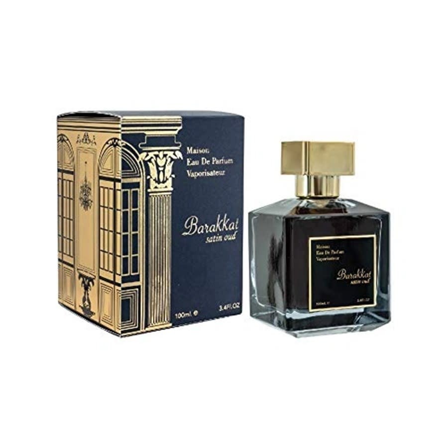 Fragrance World Unisex Barakkat Satin Oud EDP Spray 3.4 oz Fragrances
