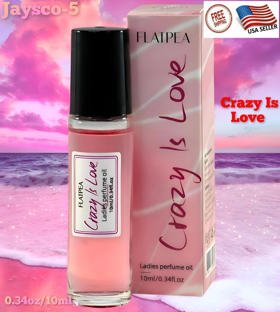 Crazy Is Love Pheromone Perfume Oil,Long-Lasting Portable Roll On Fragrance 10ml