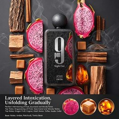 9 PM Night Out Neutral perfume100ml, fruity, spicy and amber