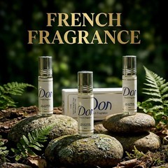 Pack of 4 Dove Soap Fragrance Unisex Perfume Body Oil Roll On Attar 0.27 OZ