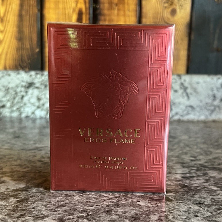Versace Eros Flame Eau de Parfum Spray, Regular Size 100 mL (3.4 fl oz)