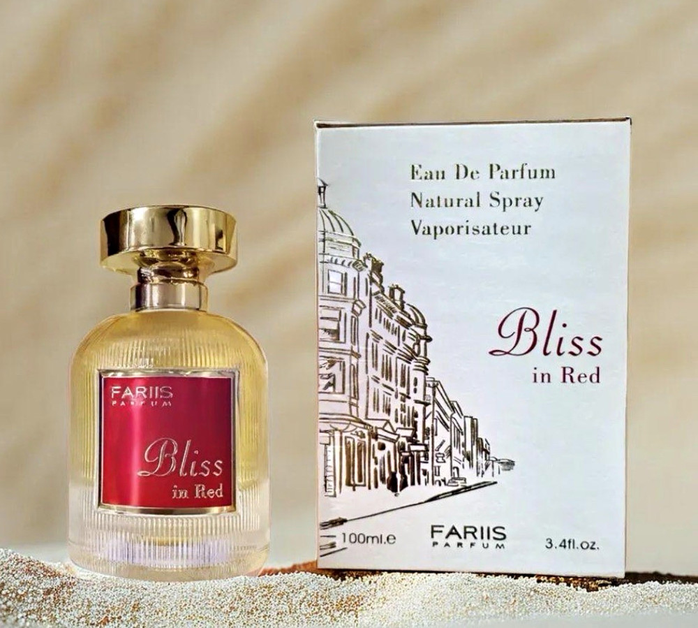 FARIS PARFUM Bliss in Red Eau de Parfum Spray Perfume, Regular Size 3.4 fl oz