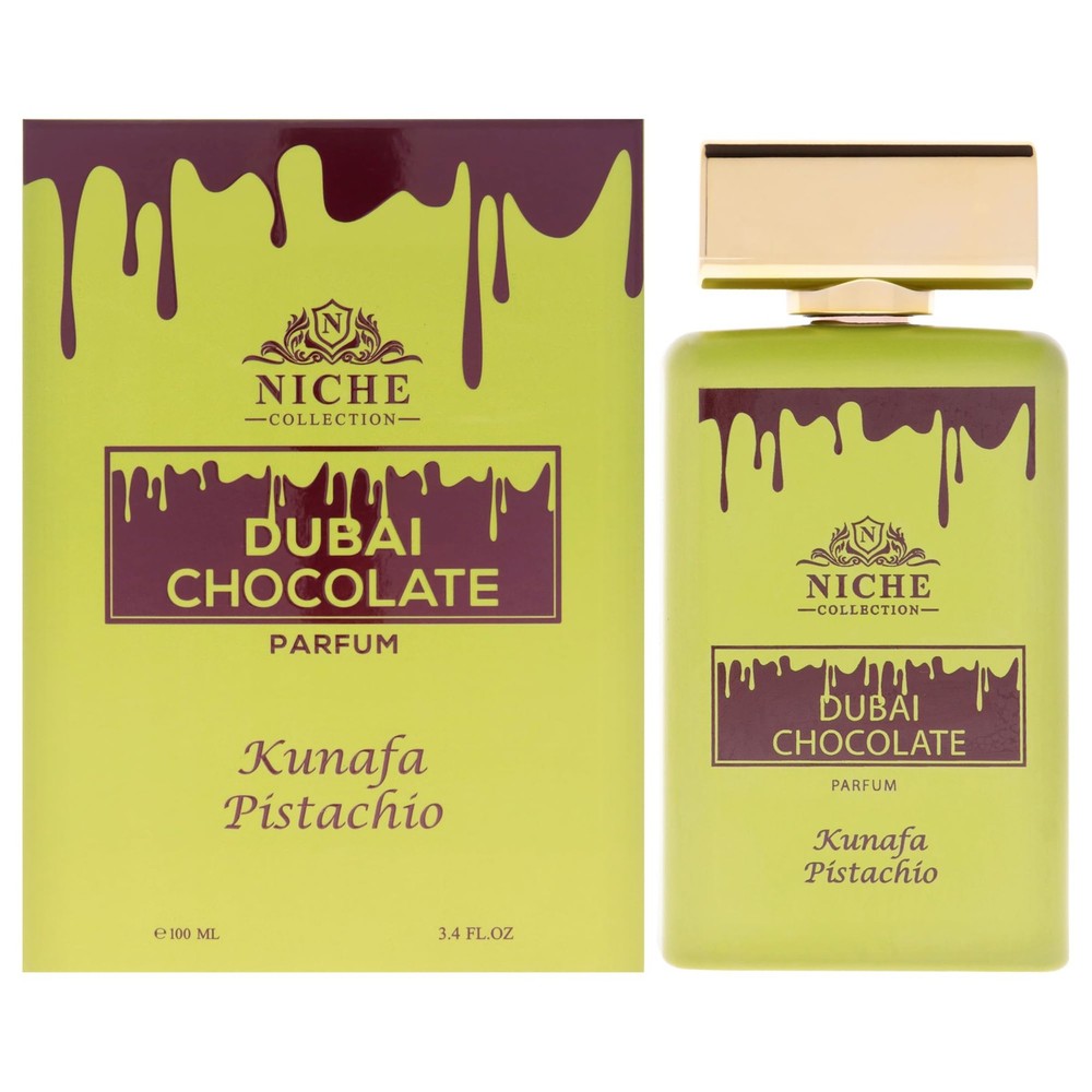 Khalis Niche Dubai Chocolate Kunafa Pistachio Parfum for Men 3.4 oz Spray
