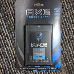 AXE Phoenix Pocket Spray Fragrance Instant Fresh Travel Size .57 fl oz 17 ml x 3