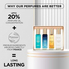 Bellavita Luxury Unisex Perfume Gift Set with Honey 0.68 Fl Oz (Pack of 4)