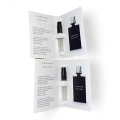 Carven Pour Homme 1.4ml/.05fl oz Eau de Toilette Spray New Factory Sealed 2 Pack