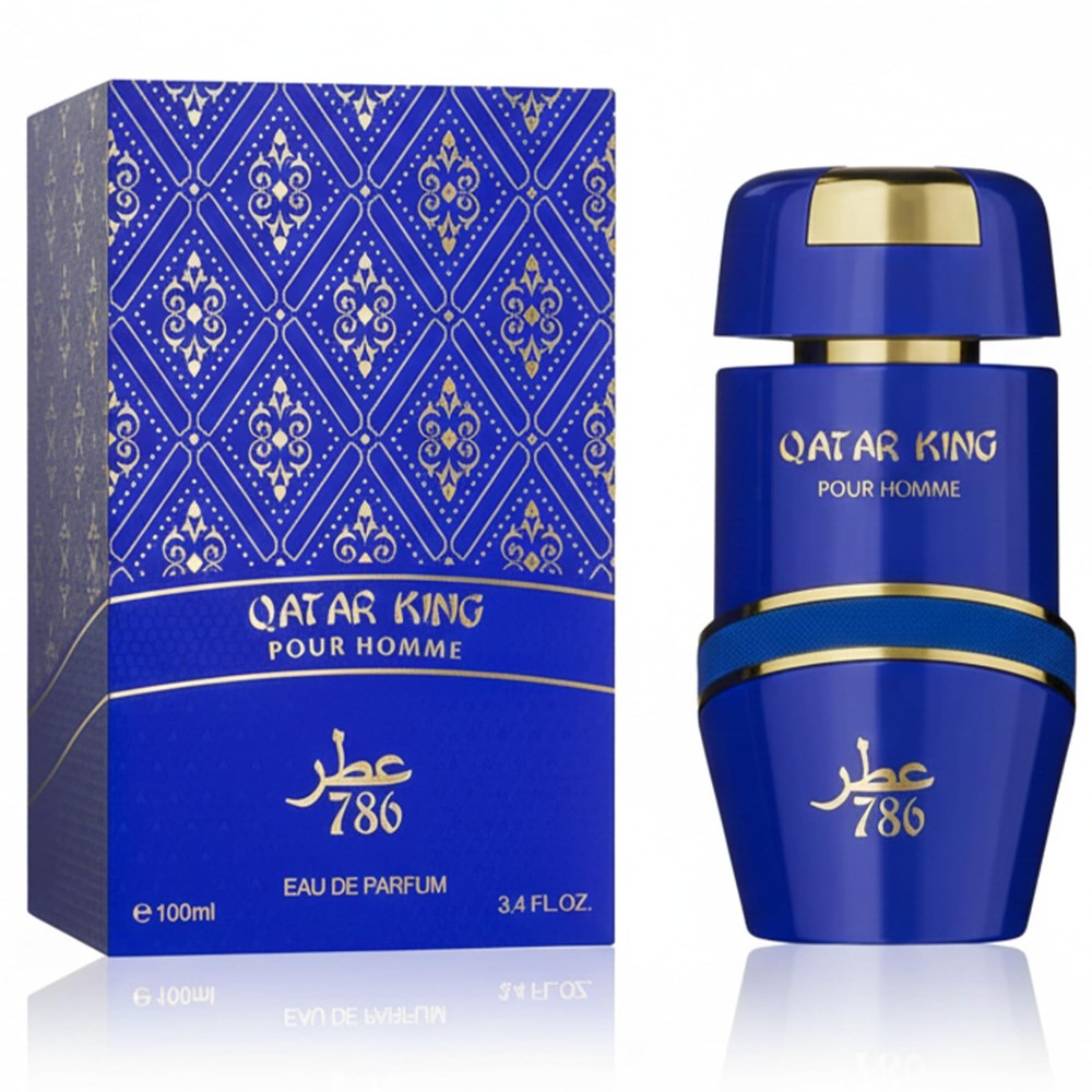 Qatar King Eau De Parfum Spray | 3.4 oz (100ml) | Oud, Vanilla, Fresh Spicy, …