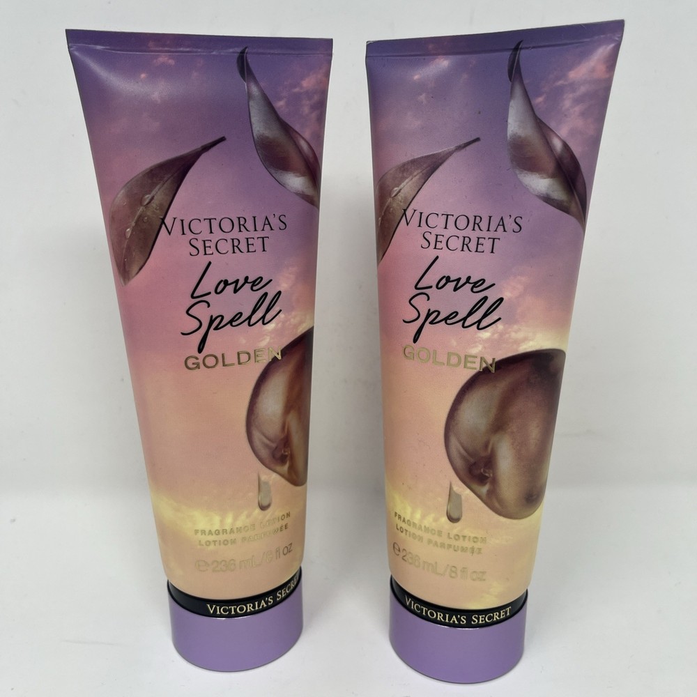VICTORIA’S SECRET Love Spell Golden Fragrance Lotion New/Sealed 8 Fl Oz Lot of 2