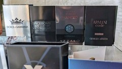 NEW- Lot of 8 Mens Luxury Designer Cologne Sample Vials,Versace, Invictus, YSL