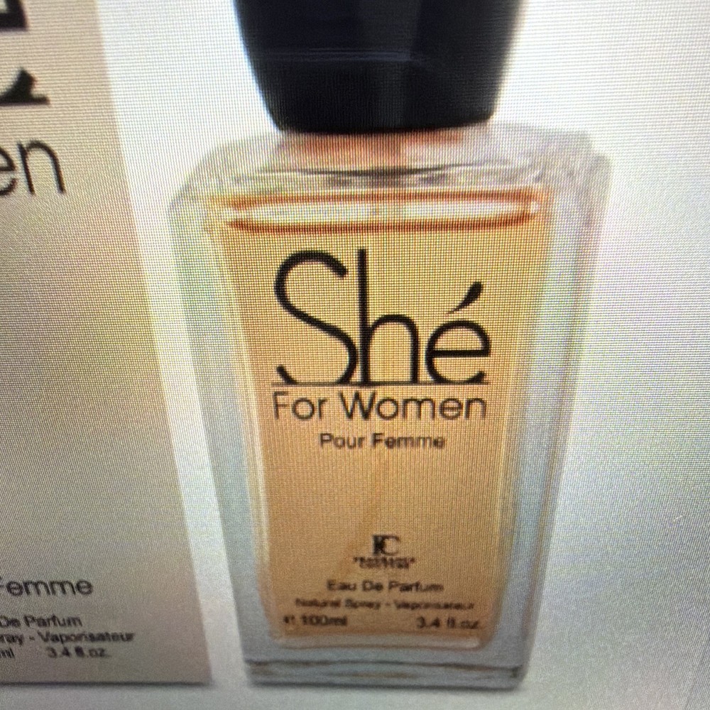FC Parfums She For Women Eau de Parfum Natural Spray, Regular Size 3.4 fl oz