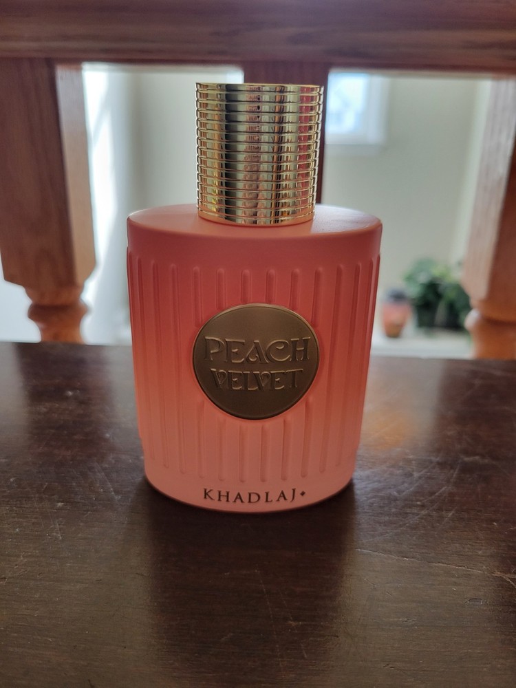 Khadlaj Peach Velvet Eau de Parfum EDP Spray for Women 3.4 oz / 100 ml – New