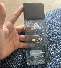 adidas Moves Him Deodorant Spray Natural Spray, Regular Size 2.5 fl oz/75 mL