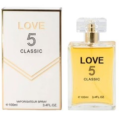 Love Is Forever & Love 5 Classic Spray Perfume for Women, 100 ml / 3.4 fl oz Eac