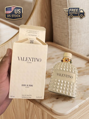 NEW VALENTINO UOMO BORN IN ROMA IVORY EDT SPRAY FOR MEN 3.4 Oz / 100 ml.