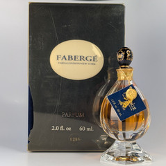 Fabergé Imperial 2 fl oz 1996 Limited Edition St Louis Crystal, Corded, Low Fill