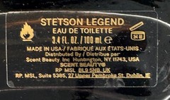 Stetson Legend Eau De Toilette 3.4 fl. oz. | 100mL e (Sealed/New/Unused)