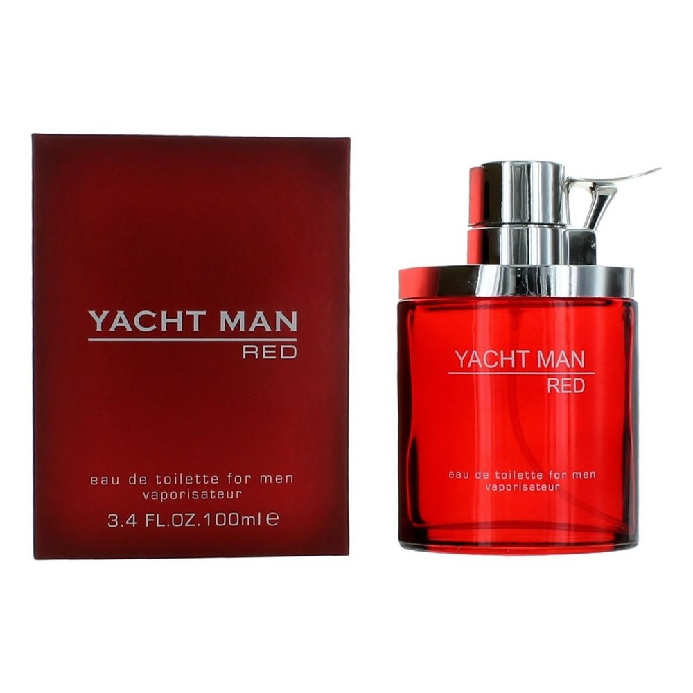 Yacht Man Red by Myrurgia 3.4 oz EDT Spray for Men Long Lasting Fragrance