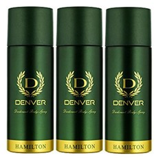 DENVER Hamilton Deo 165ML Each | Pack of 3 | Long Lasting Deodorant for Men