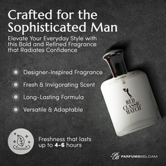 Spicy Woody Amber Aroma – Long-Lasting Eau de Toilette for Modern Men – 2.54 Oz