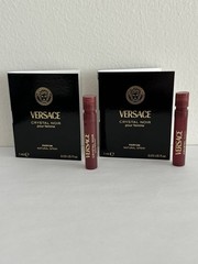 2 x Versace Crystal Noir (0.03 Oz / 1 ML) Parfum Sample Spray *2024 Release*
