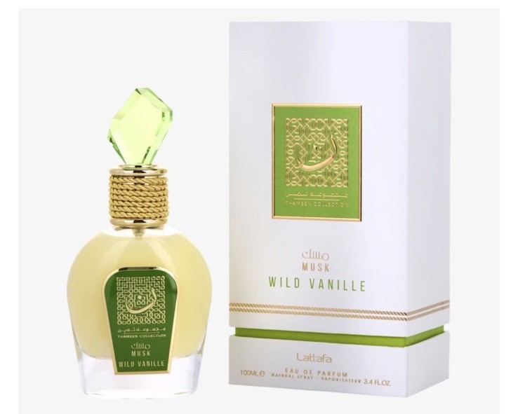 Lattafa Musk Wild Vanille Eau de Parfum Spray 3.4 fl oz Regular Size