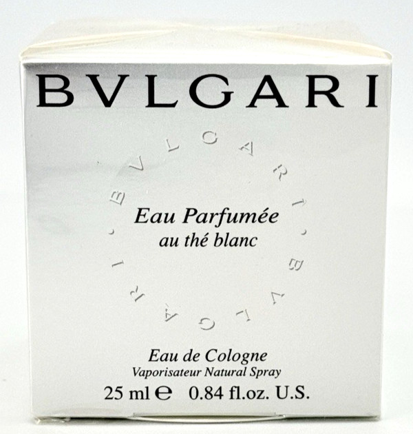 Bvlgari Eau Parfumee Au The Blanc Eau de Cologne 25 ml 0.84 Fl Oz Sealed Spray