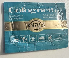 ECHT KOLNISCH WASSER No. 4711 ORIGINAL Colognette Refreshing Towelette RARE