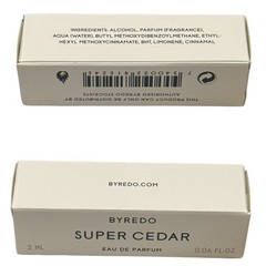 NEW Byredo Perfume Spray Super Cedar Scent Sample Vial Travel 2ml/0.06oz