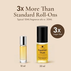 Egyptian Musk 30 ML BODY OIL ROLL-ON FRAGRANCE OIL, PERFUME OIL MAN WOMAN Unisex