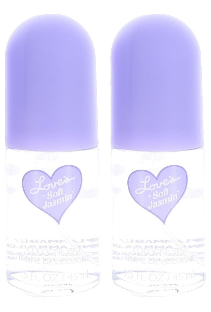 Love’s Soft Jasmin Spray 2 Pack 1.5oz Each Floral Cologne Mist Fragrance Set
