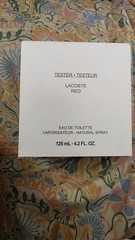 Lacoste Lacoste Red Eau de Toilette Spray, Tester, 4.2 fl oz (125 mL)