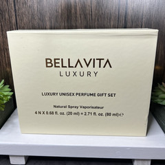 BELLAVITA Luxury Unisex Perfume Gift Set Spray, Travel 2.71 fl oz Exp 11/28