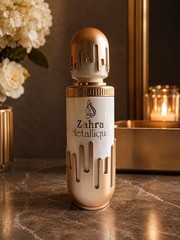 ALZAIN Zahra Metallique Eau de Parfum Spray 50 ml – Bergamot Pear Vanilla