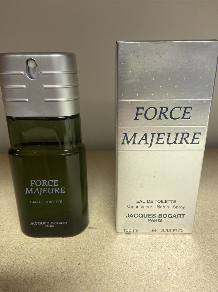FORCE MAJEURE by Jacques Bogart 3.33 fl oz Eau de Toilette Spray Vintage NIB