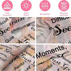 Christian Faith Throw Blanket for Women Men Religious Bible Decor 50×40 inches