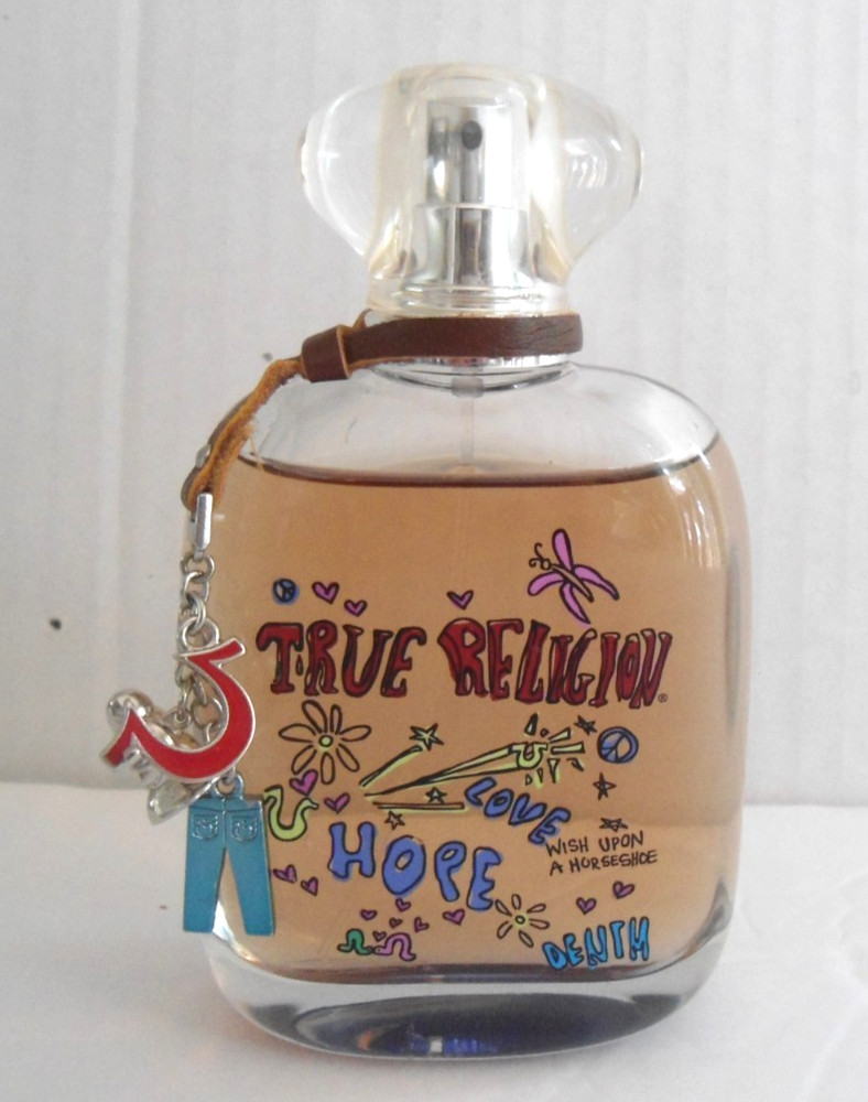 True Religion LOVE HOPE DENIM 3.4oz 100 ml Eau de Parfum Spray EDP with Charms