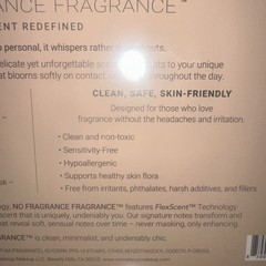 NO FRAGRANCE Fragrance Perfume Vegan Cruelty Free BRAND NEW SEALED Clean Scent