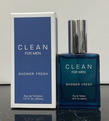 CLEAN for men shower fresh eau de toilette 1 oz NEW IN BOX